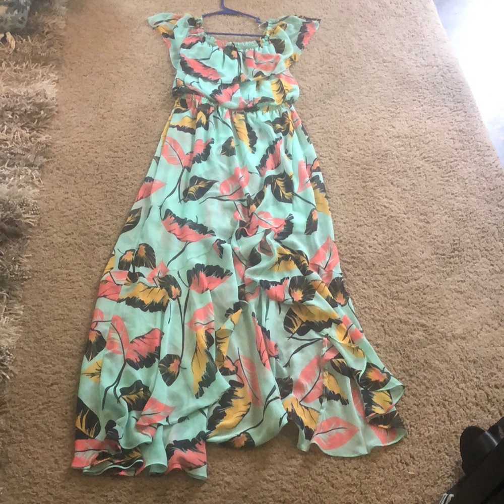 Off the shoulder high low dress from Express